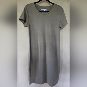 Rose Maternité | Khaki Short Sleeve Maternity Dress, Size M